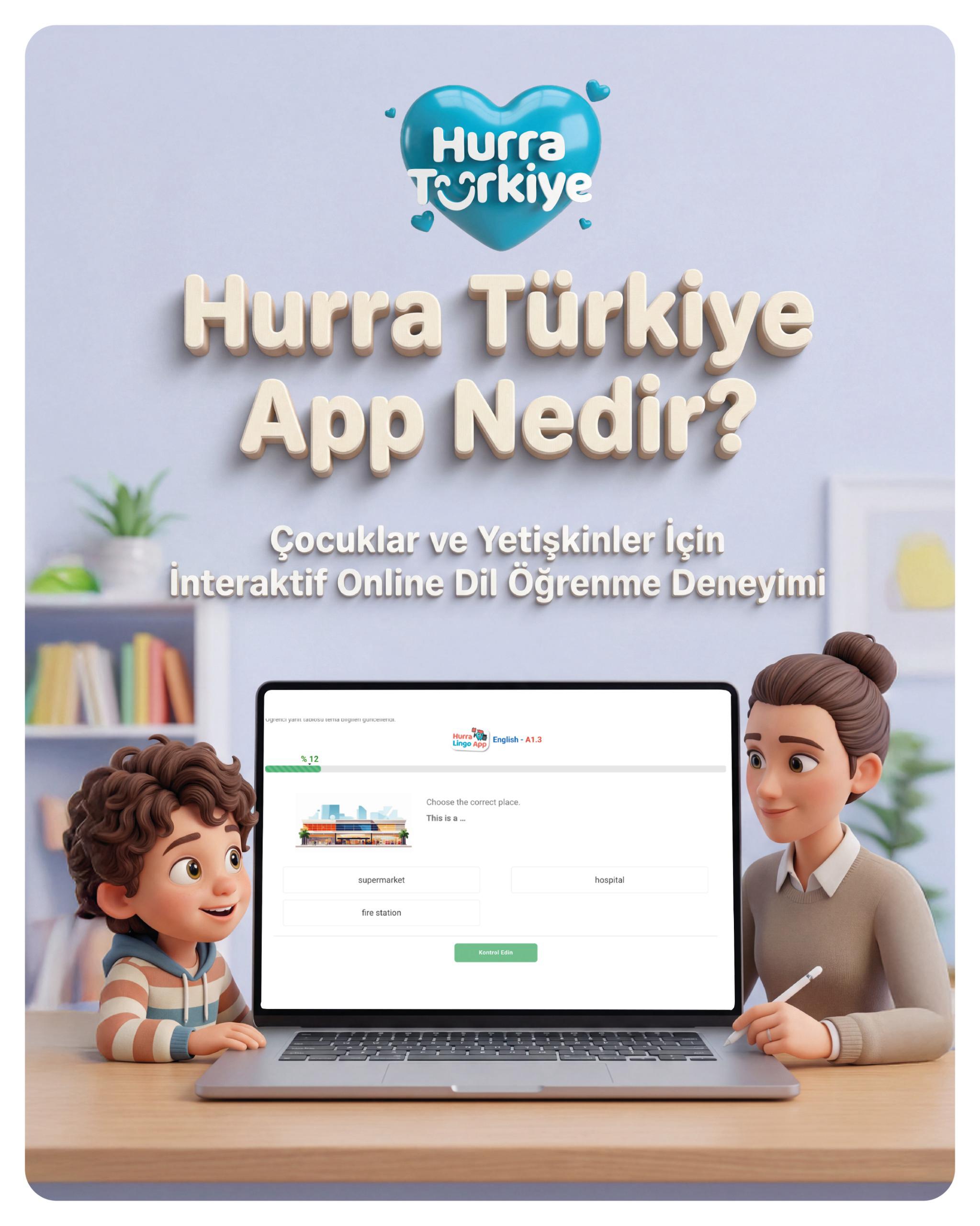 Was ist die Hurra Türkiye App? Interaktives Online-Lernerlebnis für Türkisch für Kinder und Erwachsene